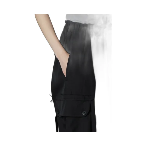 Wool Gabardine Standard Ribbed Hem Cargo