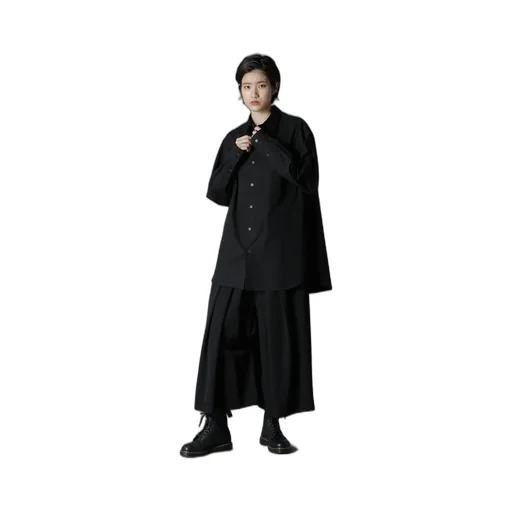 Wool Gabardine Gy Hakama Type1
