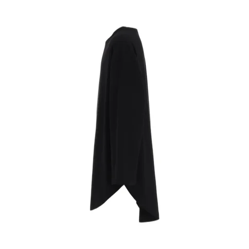 Cotton Jersey Hem Round Jumbo T-Shirt Long Sleeves
