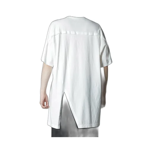 Cotton Jersey Front Raglan Slit T-Shirt Short Sleeves