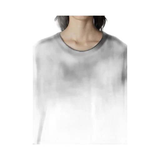 Cotton Jersey Hem Round Jumbo T-Shirt Short Sleeves
