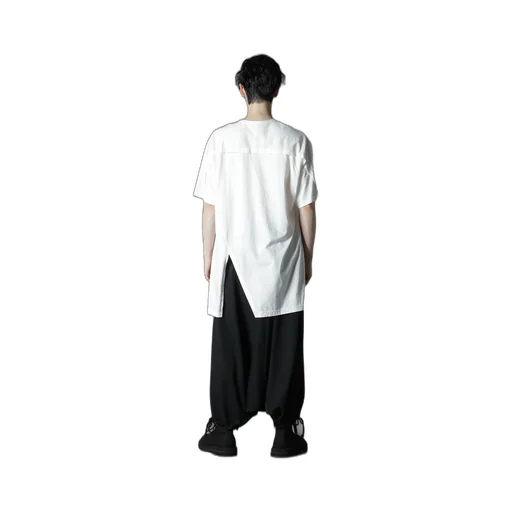 Cotton Jersey Front Raglan Slit T-Shirt Short Sleeves