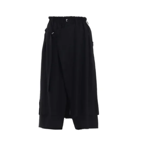 Rayon Twill Wrap Pants