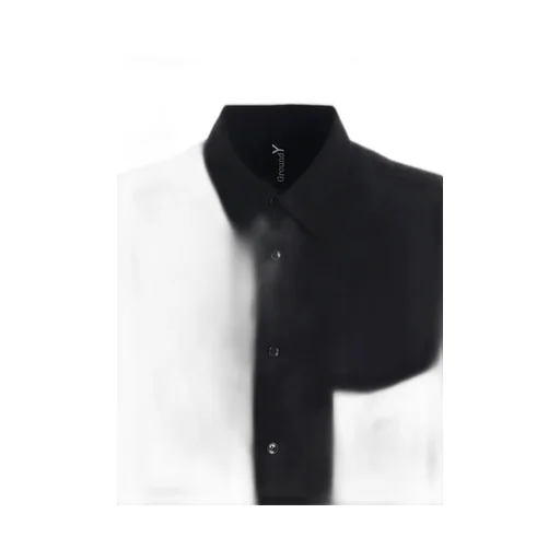 Rayon Twill Left Front Cut-Out Shirt
