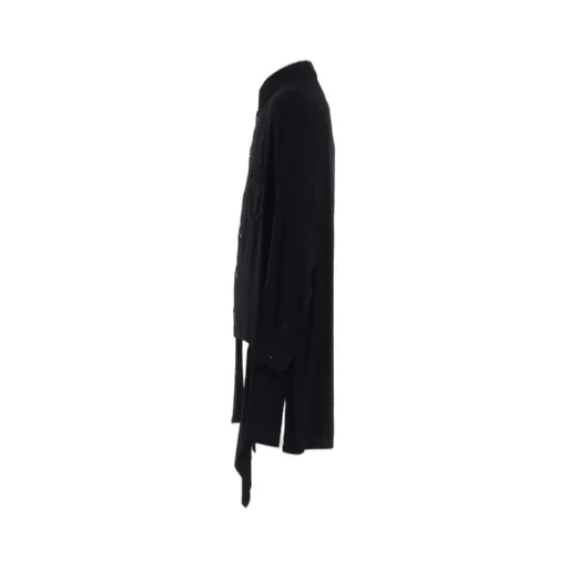 Rayon Twill Left Front Cut-Out Shirt