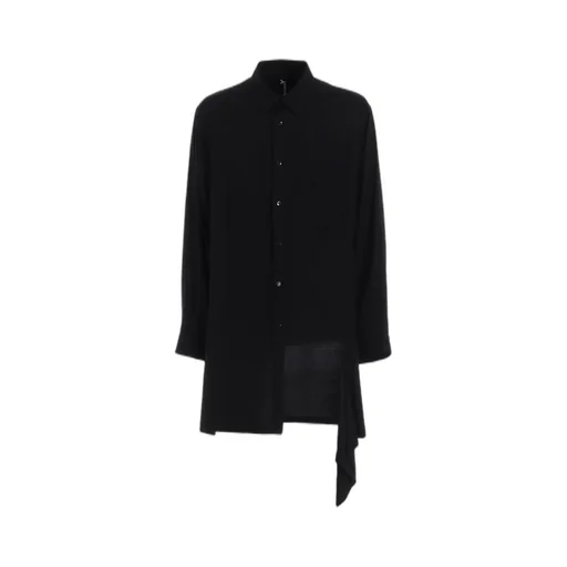 Rayon Twill Left Front Cut-Out Shirt