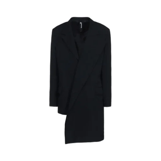 Wool Gabardine Asymmetrical Jacket