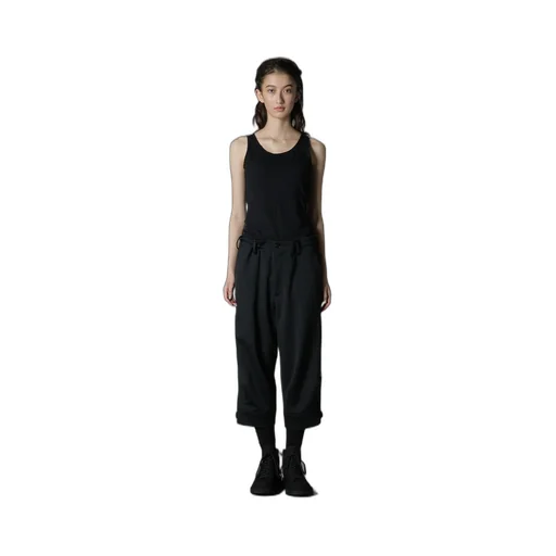 Polyester Smooth Hem Belt Pants