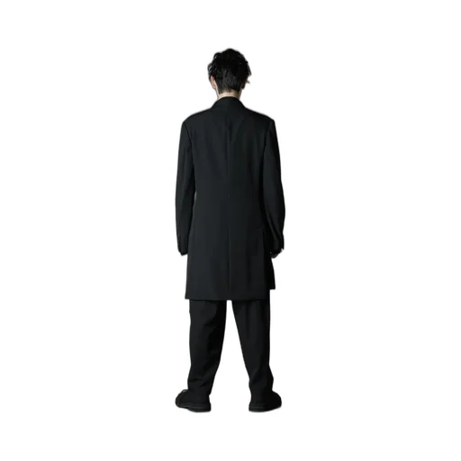 Wool Gabardine Asymmetrical Jacket