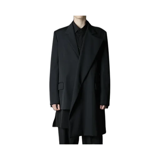 Wool Gabardine Asymmetrical Jacket