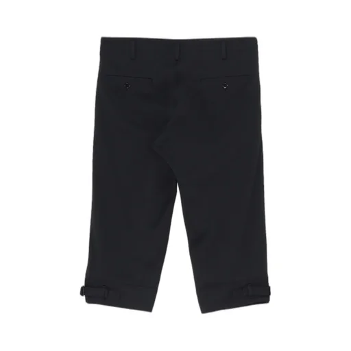 Polyester Smooth Hem Belt Pants