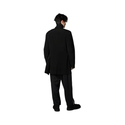 Polyester Smooth Piping Wide Pants