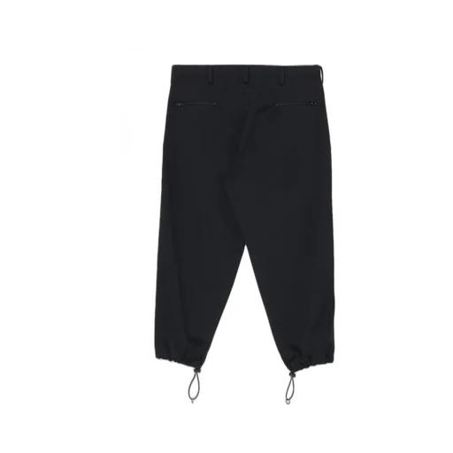 Polyester Smooth Piping Wide Pants