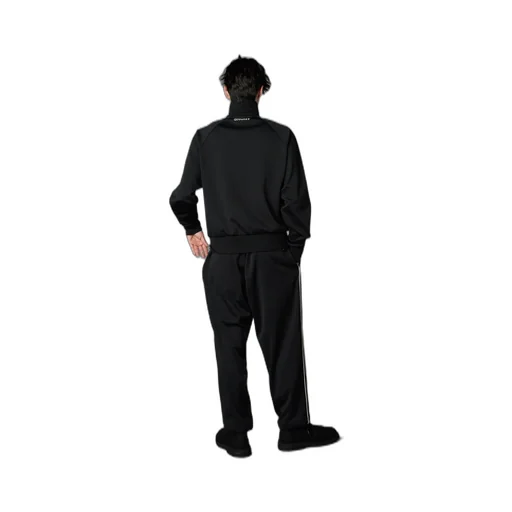 Polyester Smooth Piping Wide Pants
