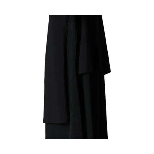 Silicon Jersey+ Crepe De Chine Docking T-Dress