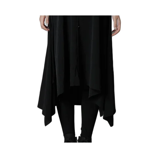 Silicon Jersey+ Crepe De Chine Docking T-Dress