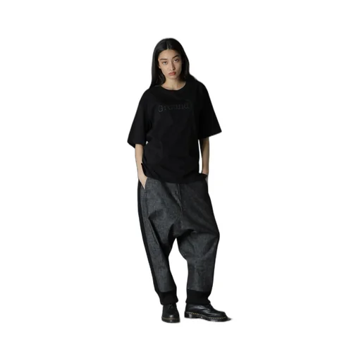 Black Ground Y Logo Graphic Print Standard T-Shirt