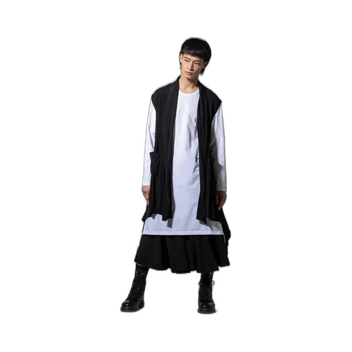 Crepe De Chine Decyne Side Fluttering Sleeveless Dress