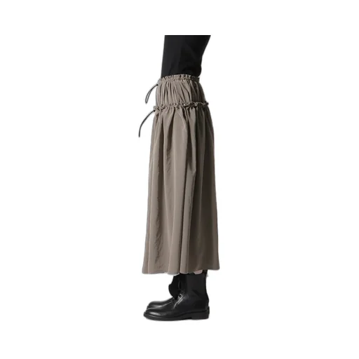 Ta/Pe Crepe De Chine Double Gathered Skirt