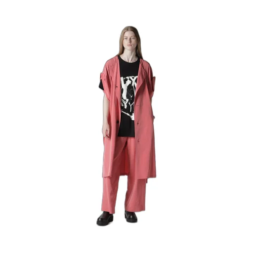 Ta/Pe Crepe De Chine Rolled Up Sleeve Dress