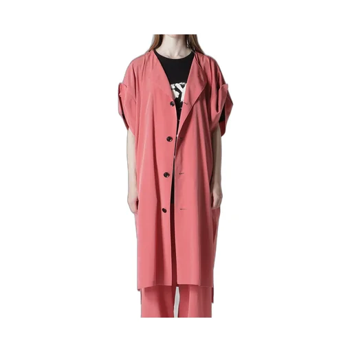 Ta/Pe Crepe De Chine Rolled Up Sleeve Dress