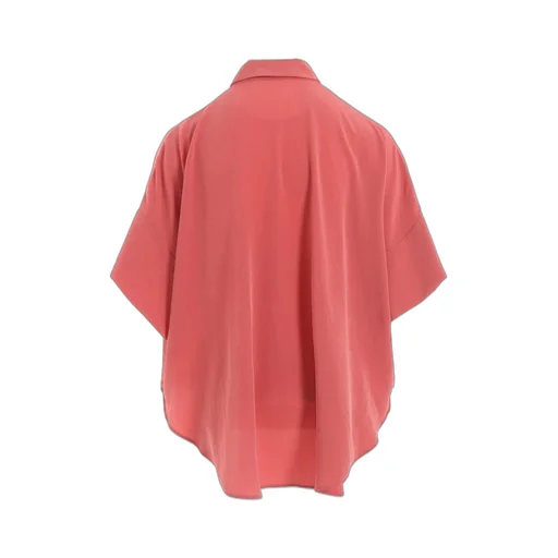 Ta/Pe Crepe De Chine Short Cuffs Blouse