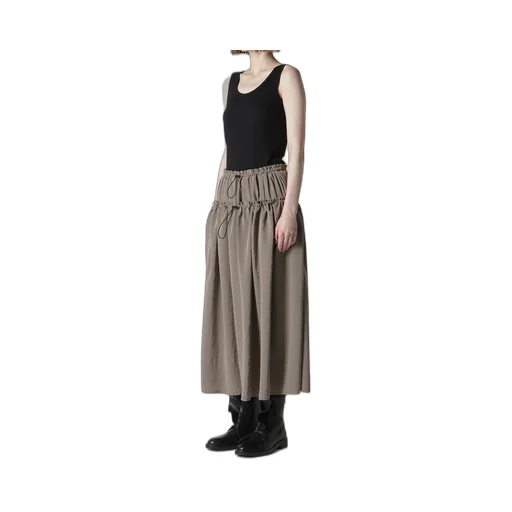 Ta/Pe Crepe De Chine Double Gathered Skirt