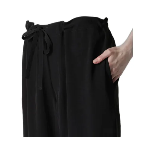 Ta/Pe Crepe De Chine String Straight Pants
