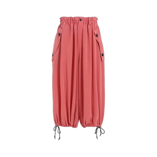 Ta/Pe Crepe De Chine Elastic Waist Pants