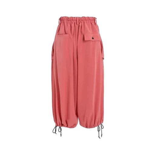Ta/Pe Crepe De Chine Elastic Waist Pants