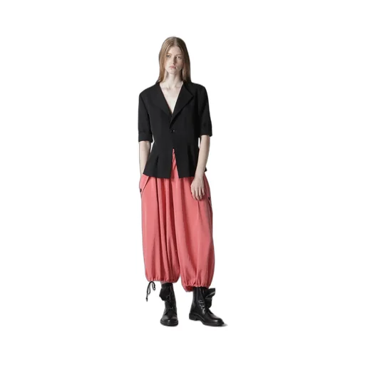 Ta/Pe Crepe De Chine Elastic Waist Pants