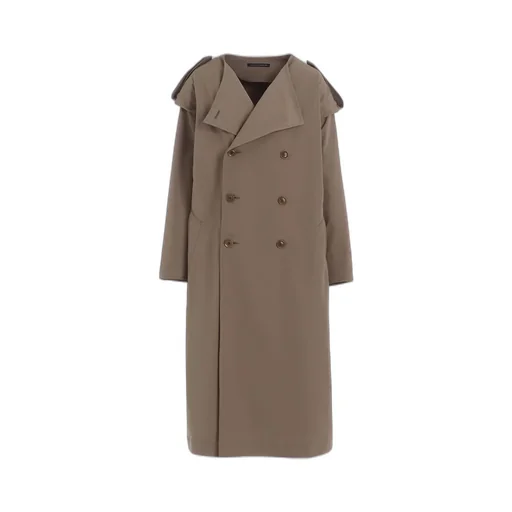 Pe Twill Water Repellent Collarless Trench Coat