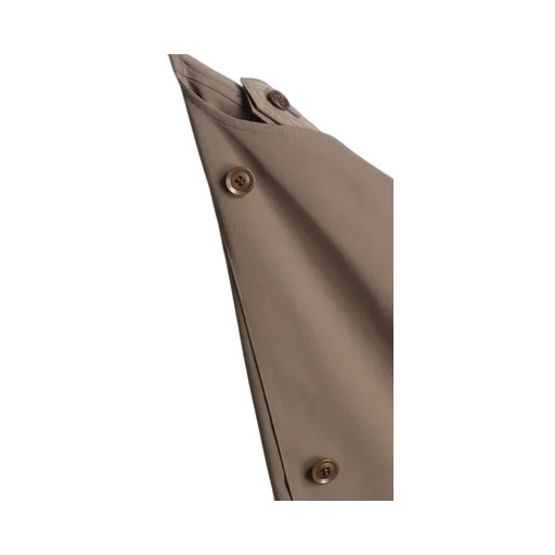 Pe Twill Water Repellent Collarless Trench Coat