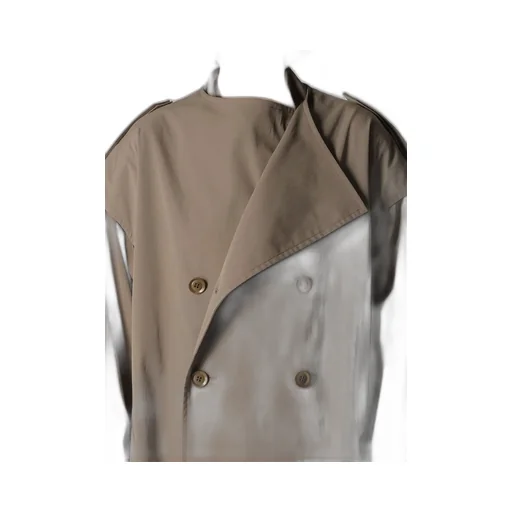 Pe Twill Water Repellent Collarless Trench Coat