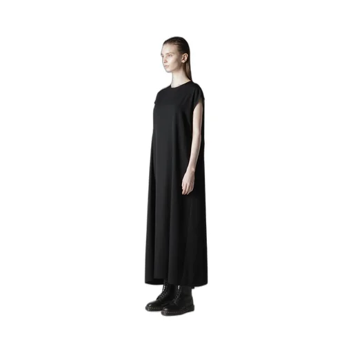 Wool Gabardine Right Side Gathered Dress