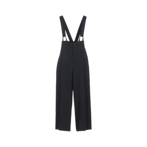 Wool Gabardine Suspender Pants