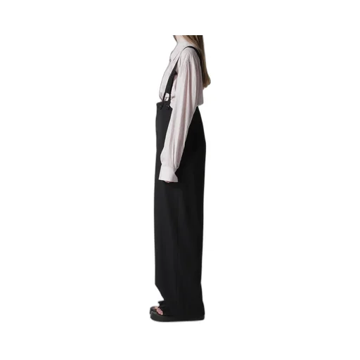 Wool Gabardine Suspender Pants