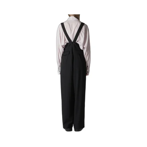 Wool Gabardine Suspender Pants
