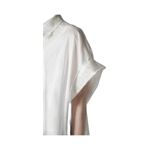 Cotton Lawn Short Cuffs Blouse