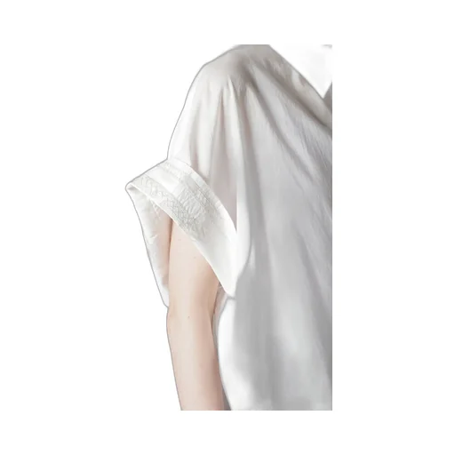 Cotton Lawn Short Cuffs Blouse