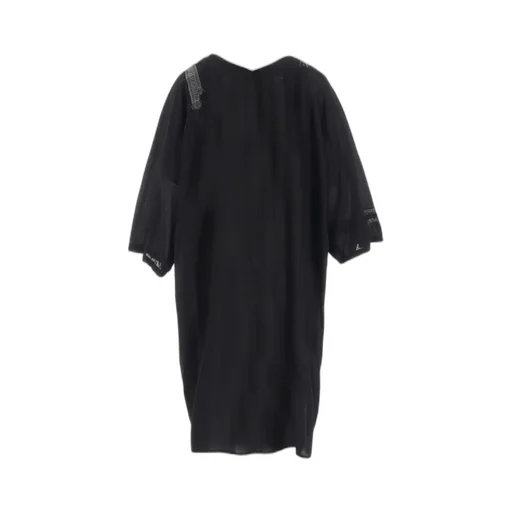 Cotton Lawn Arranged Sleeve V Neck Dress