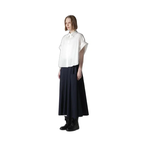 Cotton Lawn Short Cuffs Blouse
