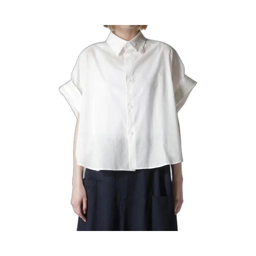 Cotton Lawn Short Cuffs Blouse