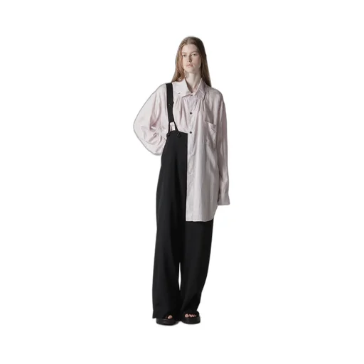 Wool Gabardine Suspender Pants