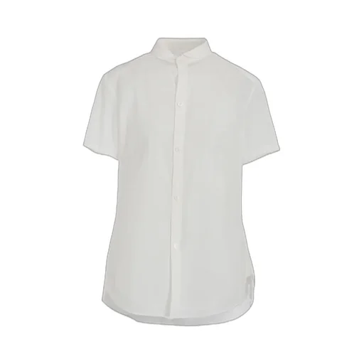Cotton Lawn Round Collar Shirt