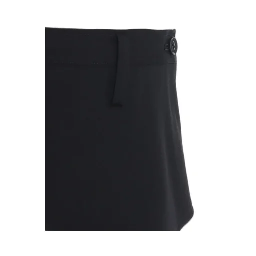 Wool Gabardine Y Big Flap Skirt