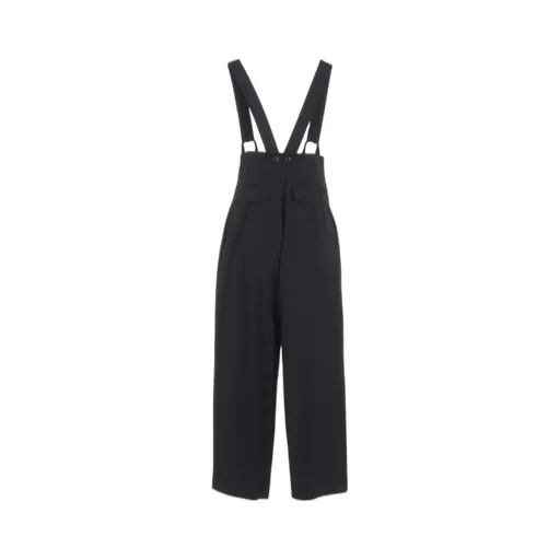 Wool Gabardine Suspender Pants