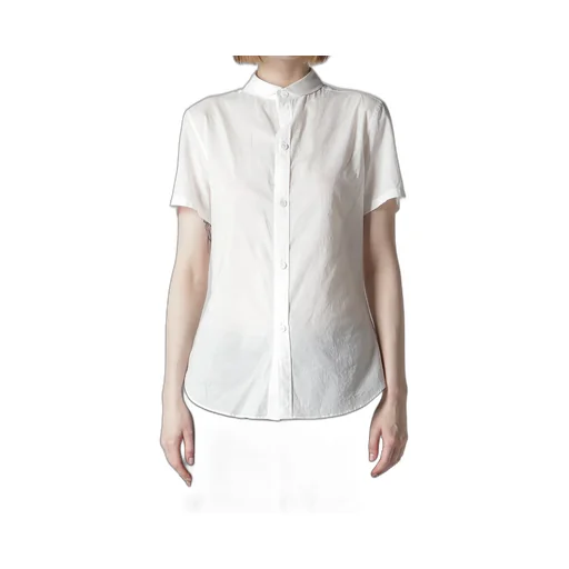 Cotton Lawn Round Collar Shirt