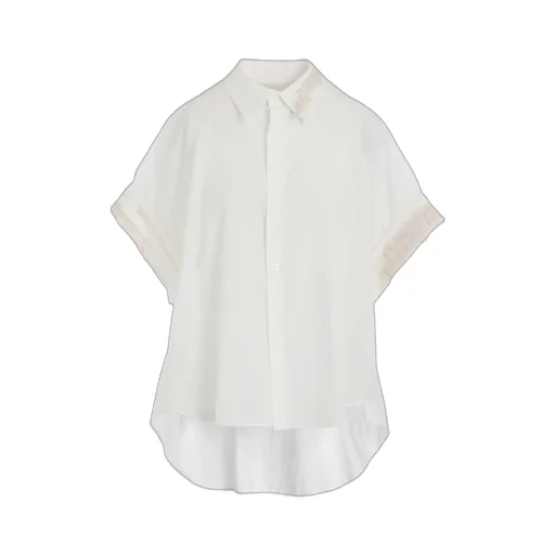 Cotton Lawn Short Cuffs Blouse