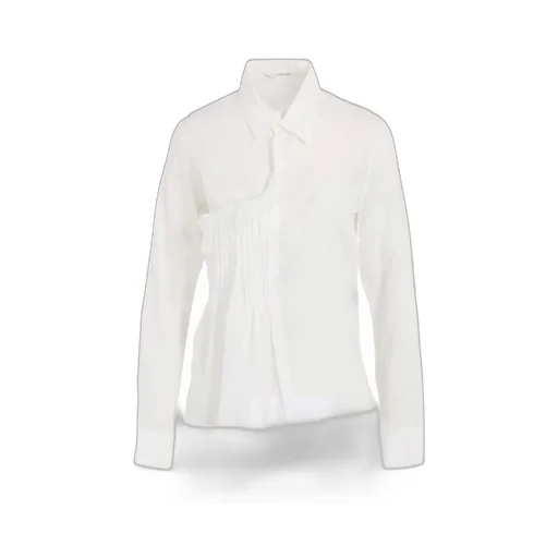 Cellulose Lawn R Front Pintuck Blouse